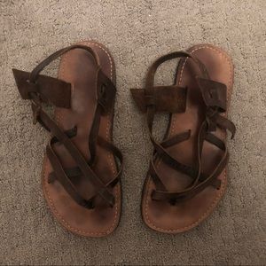 Handmade leather sandals